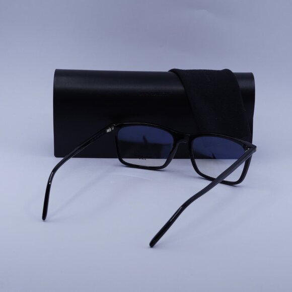 Saint Laurent SL296 001 Rectangle Eyeglasses 55mm - Black - Picture 4 of 10